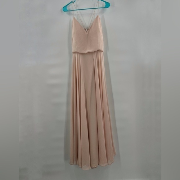 Jenny Yoo blush bridesmaids dress size 8 - Picture 3 of 10